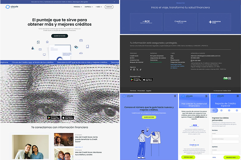 Diseño de página web para Círculo de crédito